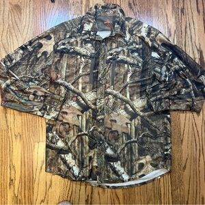 Game Winner Men’s L Long Sleeve Button Up Hunting Shirt Break-Up Country Camo